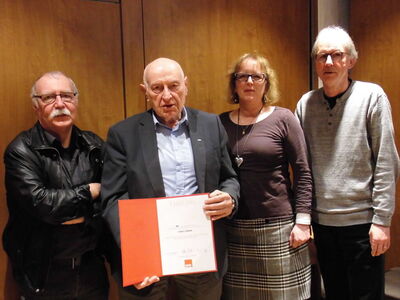 Geehrt wurde Horst Löbner für 60 Jahre Mitgliedschaft. In diesen langen Jahren war er stets für seine SPD aktiv