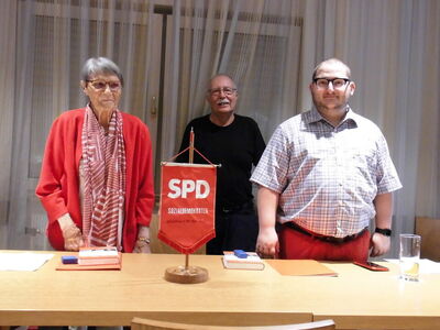 von links: Renate Löbner, Friedmar Sonntag, Julian König